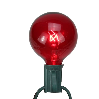25ct. Red G50 Incandescent Christmas Replacement Bulbs