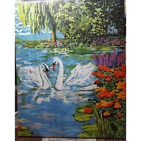Crafting Spark White Swans Painting by Numbers Kit