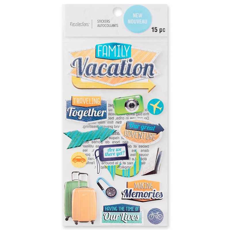 Family Vacation Dimensional Stickers by Recollections™