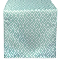 Aqua Diamond Outdoor Table Runner 14" x 72"
