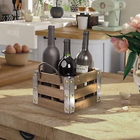 5.5" Wooden Tabletop Wine Rack
