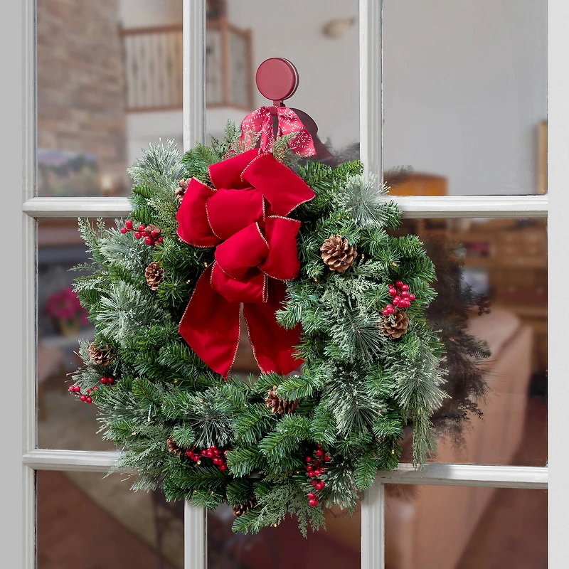 Haute Decor Attract™ Red Magnetic Wreath Hanger, 2ct.