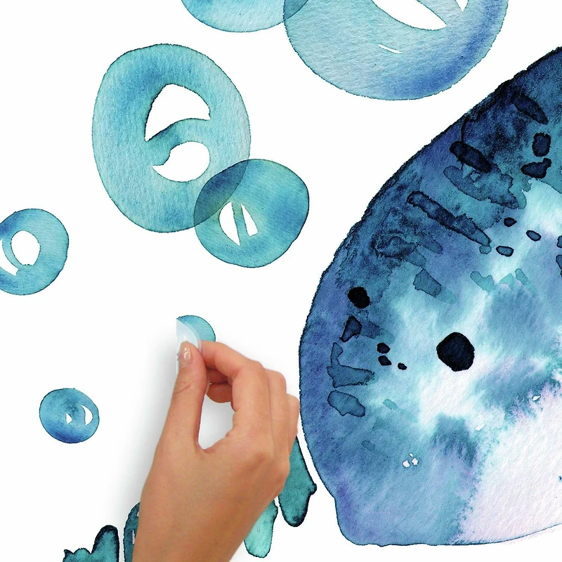 RoomMates Catcoq Narwhal Peel & Stick Giant Wall Decals