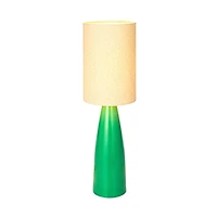 Hello Honey® 27.5" Green Reactive Glaze Ceramic Table Lamp with Linen Shade