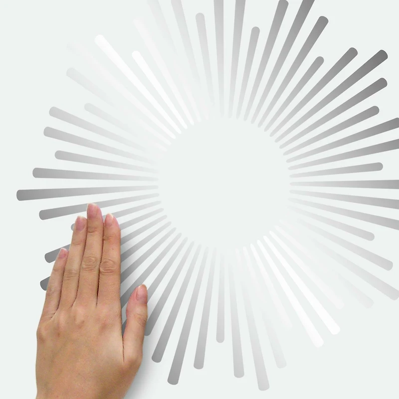 RoomMates Sunburst Peel & Stick Decals with Circle Mirror