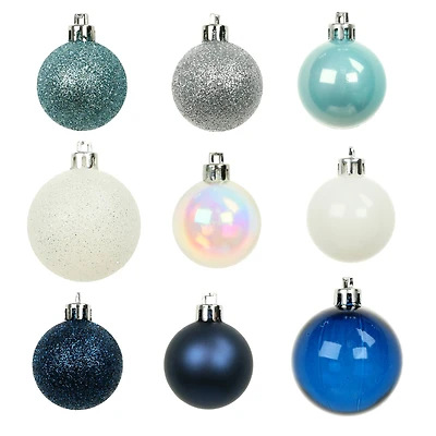 80 Pack Frosted Fairytale Shatterproof Ball Ornaments by Ashland®