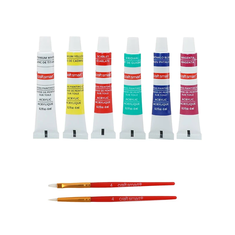 4" x 4" Retro Canvas Painting Kit by Craft Smart®