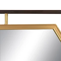 Hello Honey® Two Tone Hexagon Metal Wall Mirror