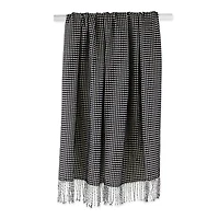 DII® Black & White Waffle Knit Throw