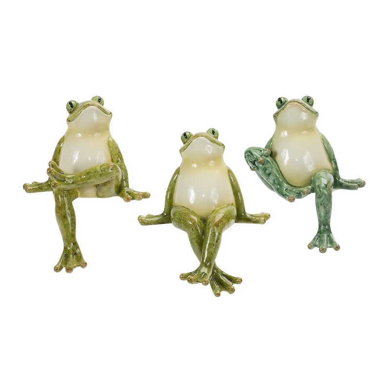 Frog Shelf Sitters Figurine Set