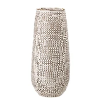 Hello Honey® Brown Basketweave Embossed Stoneware Vase