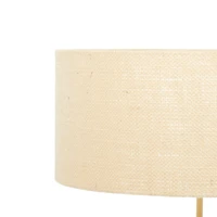 24" Natural Beige Wood Rustic Table Lamp
