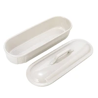 Hello Honey® 15.5" Matte White Oval 2qt. Debossed Stoneware Baking Dish with Lid