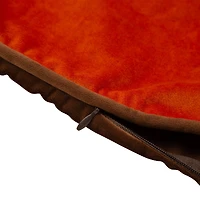 Glitzhome® Orange Velvet Thankful Pillow Cover