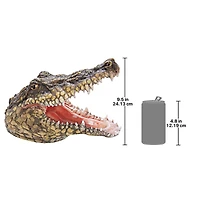 Design Toscano 12.5" Chomper's Gonna Get You Crocodile Statue