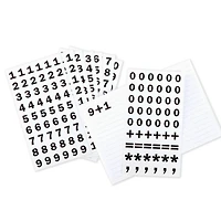 Black Number Stickers by Recollections