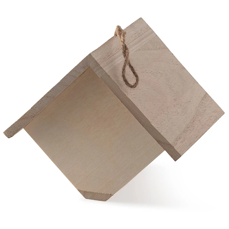 8 Pack: 7" Hanging Wood Birdhouse by Make Market®