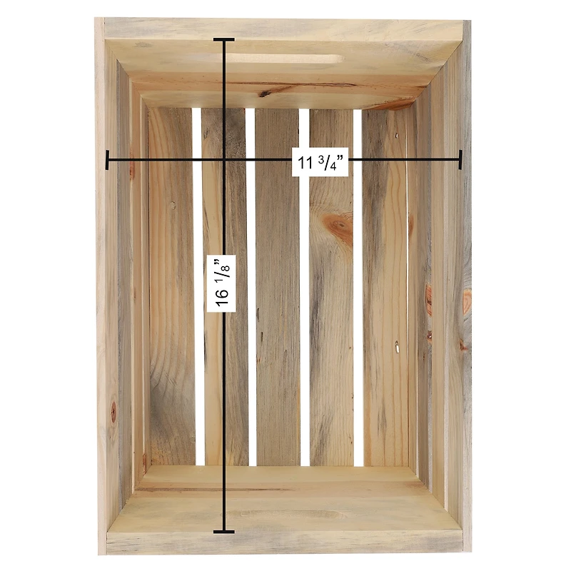 Home Décor by Leisure Arts® Blue Pine Wood Crate