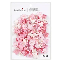 12 Packs: 120 ct. (1,440 total) Pink Paper Flowers by Recollections™