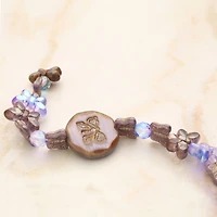 Purple Czech Glass Butterfly Bead Mix by Bead Landing™