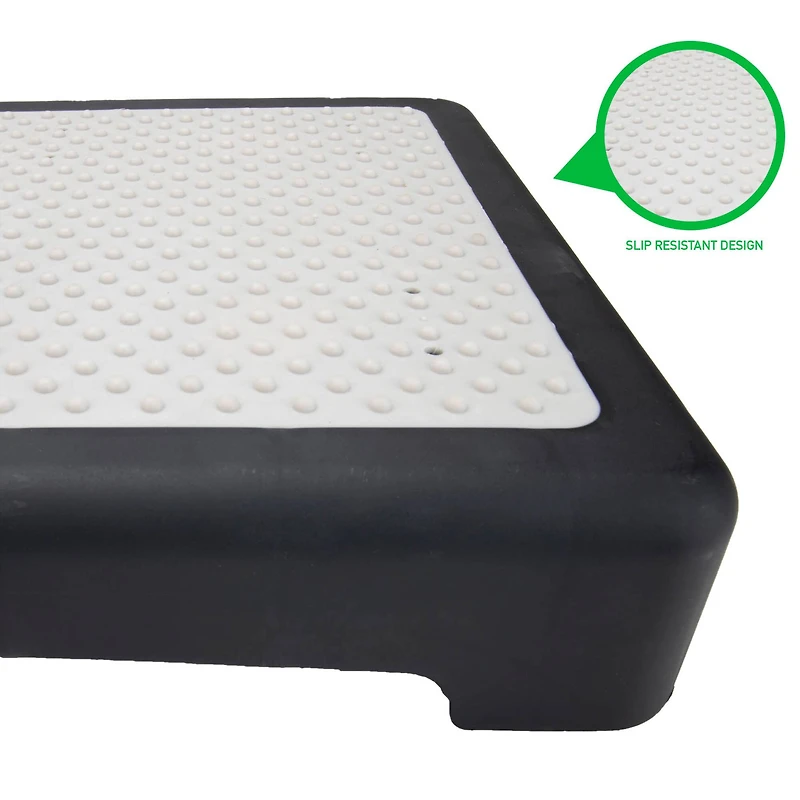 Mind Reader 20" Black Plastic Step Stool