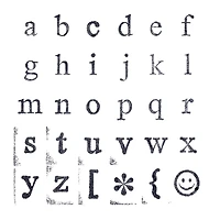 6 Pack: Medium Lowercase Alphabet Wood Stamp Set by Recollections™