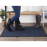 DII® Blue & Black Walk Off Utility Doormat, 30" x 48"