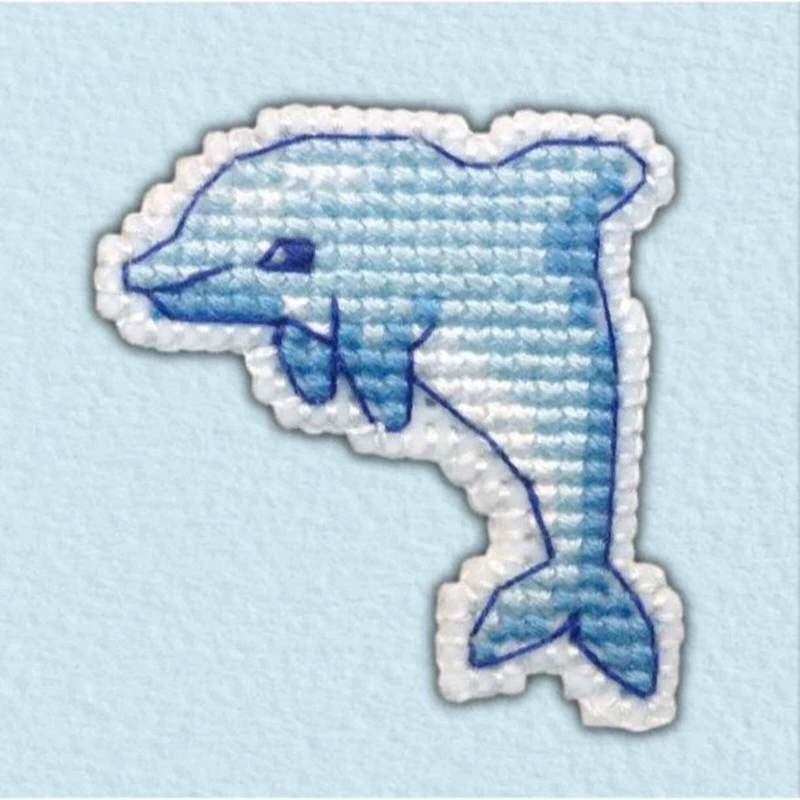 Oven Badge-Dolphin Cross Stitch Kit