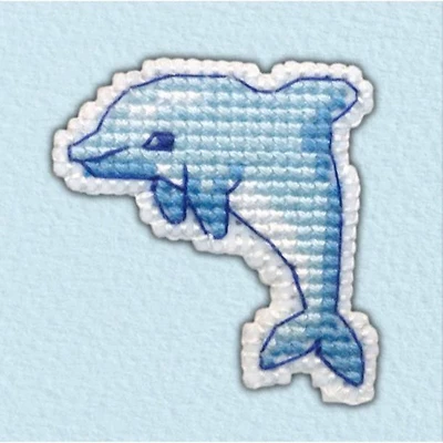 Oven Badge-Dolphin Cross Stitch Kit