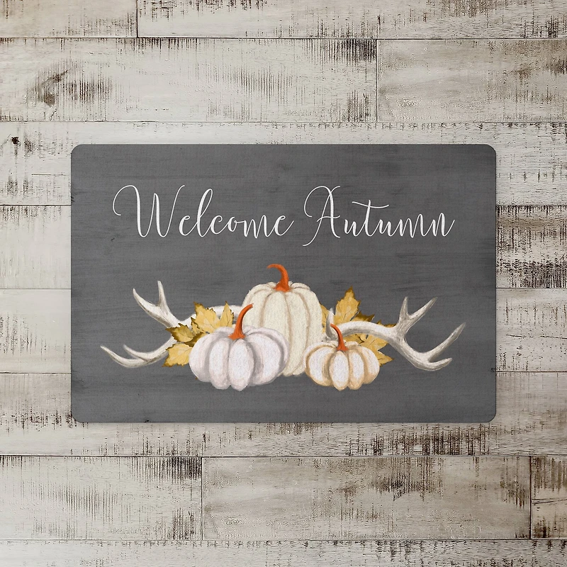Welcome Autumn Pumpkins Floor Mat