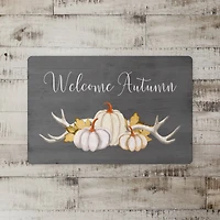 Welcome Autumn Pumpkins Floor Mat