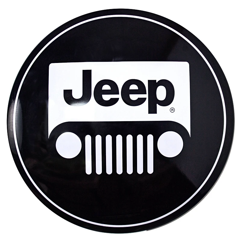 Licensed Jeep Logo Dome Metal Sign