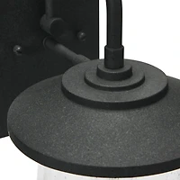 Hello Honey® Robert Stevenson Lighting Hudson 14.5" Distressed Zinc Metal & Seedy Glass Outdoor Light