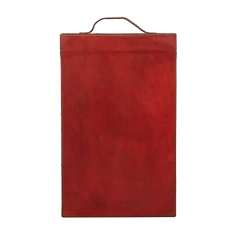 Red Modern Wine Holder, 9" x 5" x 16"