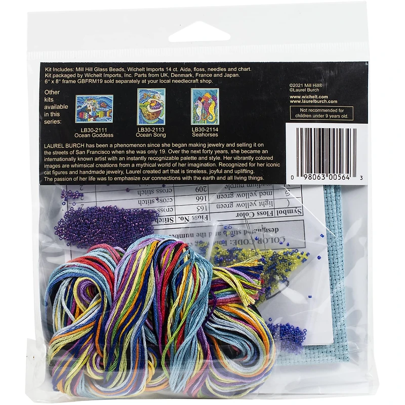 Mill Hill® Laurel Burch™ Peces Beaded Counted Cross Stitch Kit