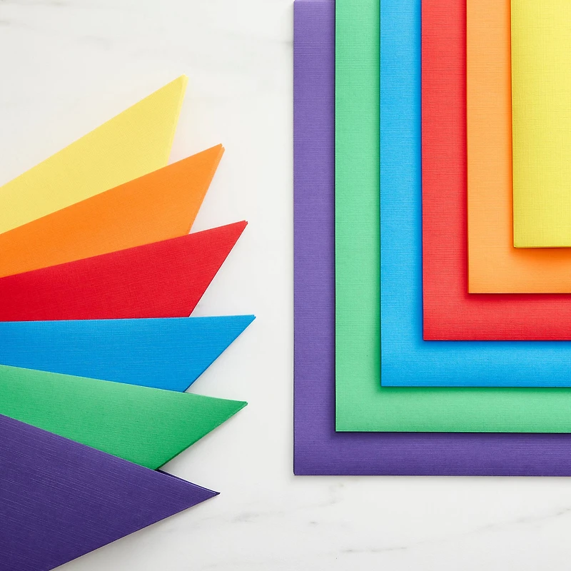 9 Packs: 60 ct. (540 total) Primary 12" x 12" Linen Texture Cardstock by Recollections™