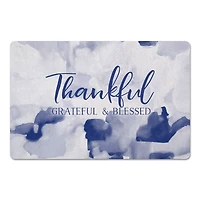 Thankful Grateful Blessed Floor Mat