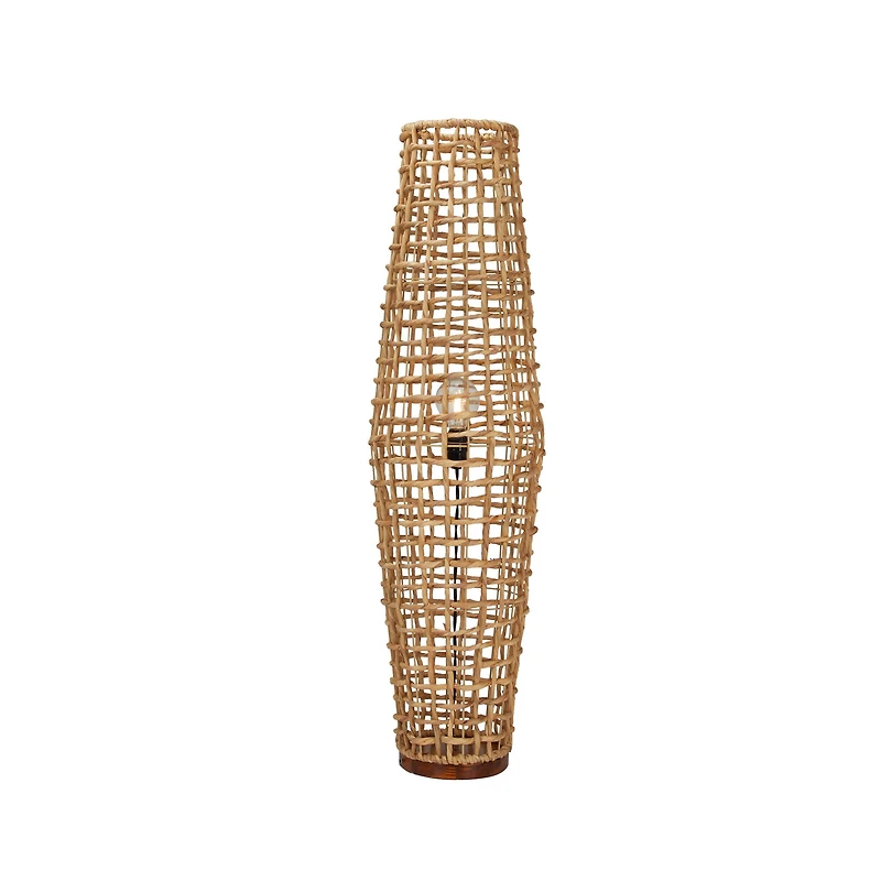Hello Honey® Natural Modern Woven Seagrass Floor Lamp