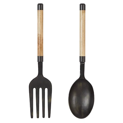 Aluminum Contemporary Utensil Wall Décor Set
