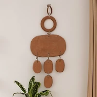 Hello Honey® 20" Handmade Natural Terra Cotta Wall Hanging with Jute Hanger