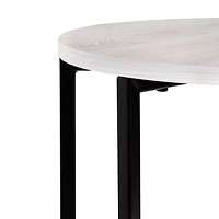 6 Pack: Honey Can Do 16" Natural Round C End Table