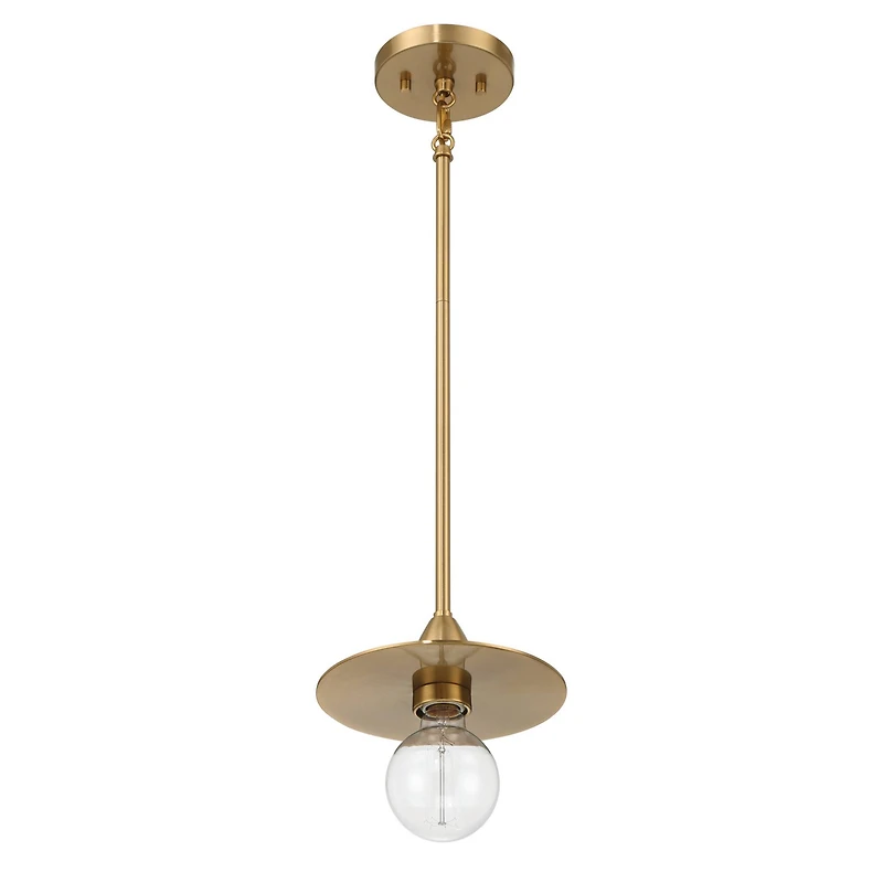 Hello Honey® Daisy Brushed Gold Mini Modern Exposed Bulb Metal Ceiling Light