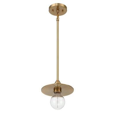 Hello Honey® Daisy Brushed Gold Mini Modern Exposed Bulb Metal Ceiling Light