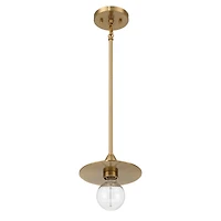 Hello Honey® Daisy Brushed Gold Mini Modern Exposed Bulb Metal Ceiling Light
