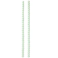 Mint Glass Round Beads, 6mm by Bead Landing™