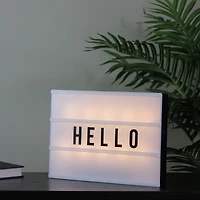12" Battery Operated LED Light Box with Letters & Numbers