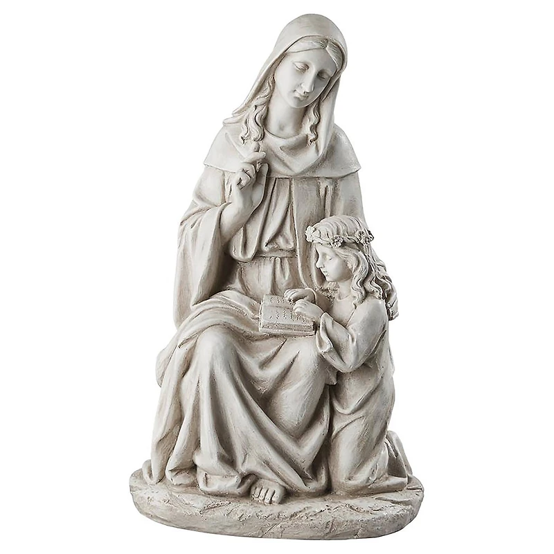 Design Toscano 23.5" St. Anne with the Young Mary Mother of Jesus Statue