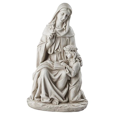 Design Toscano 23.5" St. Anne with the Young Mary Mother of Jesus Statue