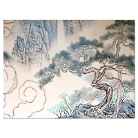 Designart - Chinese Blue Tree Art