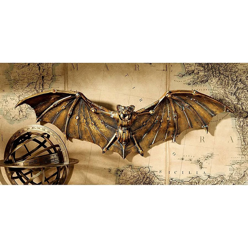 Design Toscano 19.5" Cyber Bat Steampunk Wall Sculpture